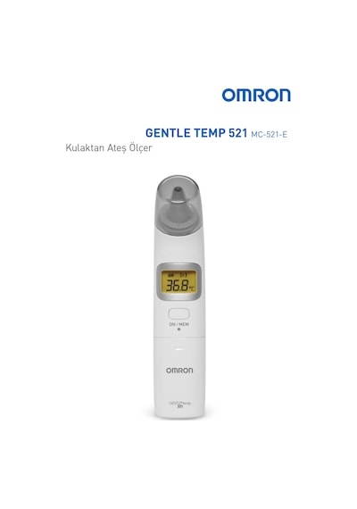 Omron Gentle Temp 521, 3'ü 1 Arada Kulaktan Ateş Ölçer