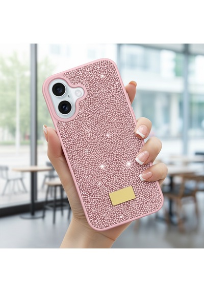 Microsonic Apple iPhone Uyumlu 17 Kılıf Cosmic Shine Pembe -