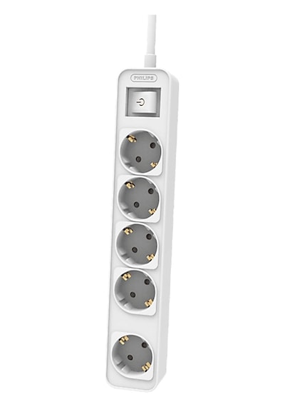 Philips Chp2154w Beyaz Çocuk Korumalı 5'li Priz 1,5m
