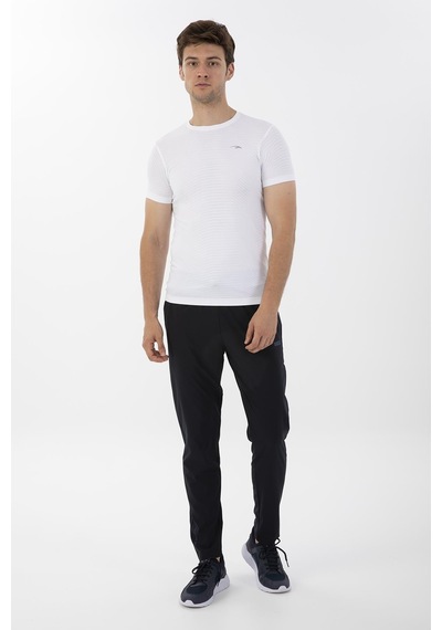 Maraton Active Slimfit Erkek Bisiklet Yaka Kısa Kol Koşu Beyaz T-Shirt 821072-Beyaz