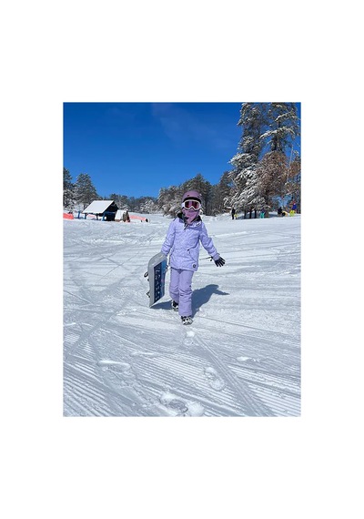 Burton Elodie 2l Kız Çocuk Mor Snowboard Ceketi -84