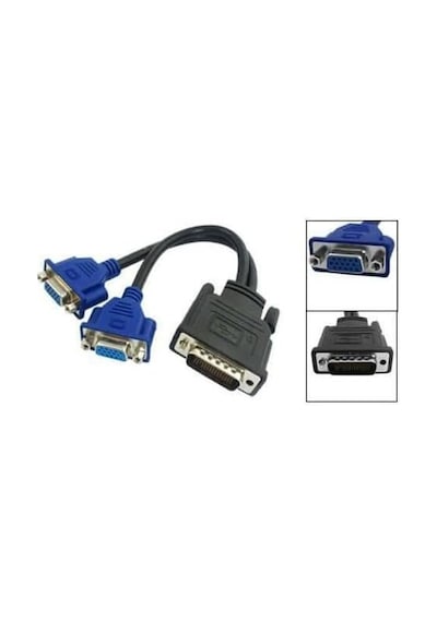 Platoon Dms-59 Dms59 59pin Dvı Dvi 2x Vga Dms 59