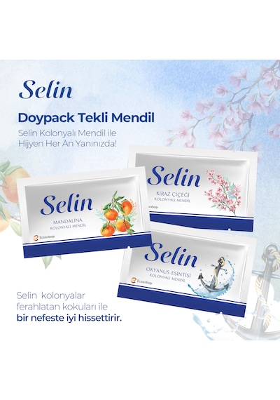 Selin Kolonyalı Mendil - 45 Adet