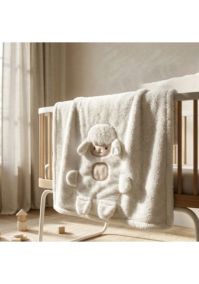 Sebi Bebe Bebek Welsoft Battaniye 1161 Ekru