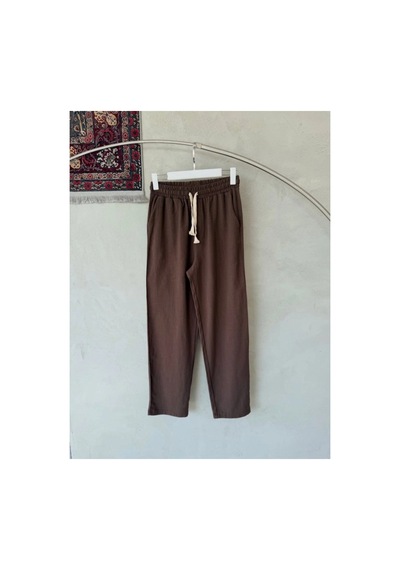 Butik İstanbul Erkek İthal Yıkamalı Keten Pantolon Kahverengi Butik İstanbul Erkek İthal Yıkamalı Keten Pantolon Kahverengi