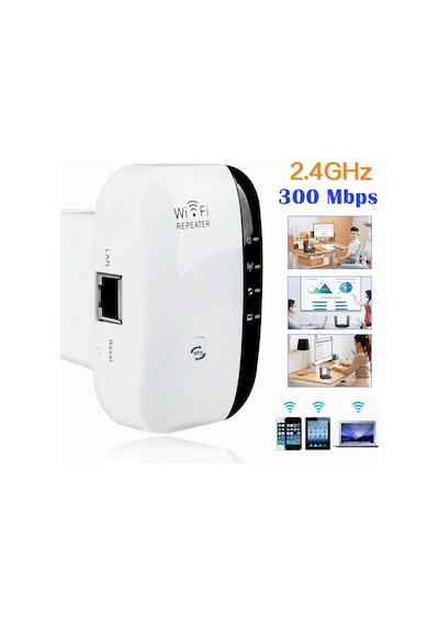 Electrima Access Point Wi-fi Repeater Kablosuz Sinyal Güçlendirici Menzil Genişletici 300mbps