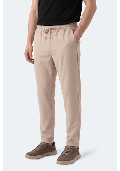 Slazenger Espıno Erkek Cepli Bej Eşofman Altı