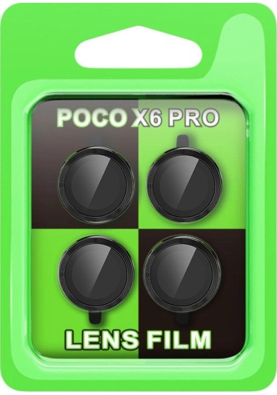 Xiaomi Poco X6 Pro Raze Metal Kamera Lens - Siyah -