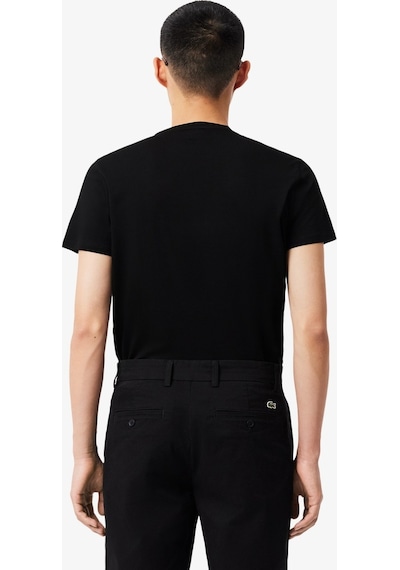 Lacoste Erkek Regular Fit Bisiklet Yaka T-shirt Siyah