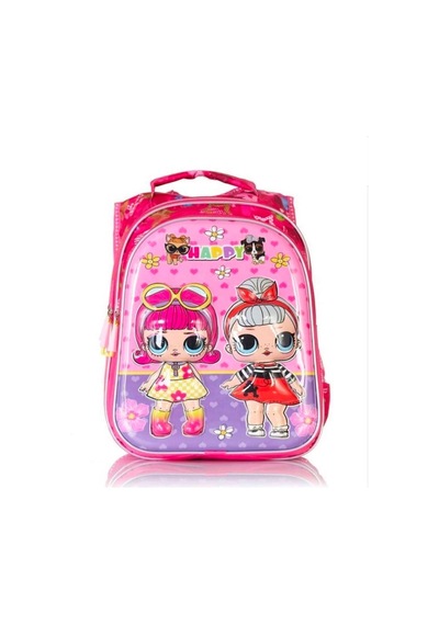 Lilymoon Okul Çantası Seti Lol Bebek Temalı 3 Gözlü Pembe
