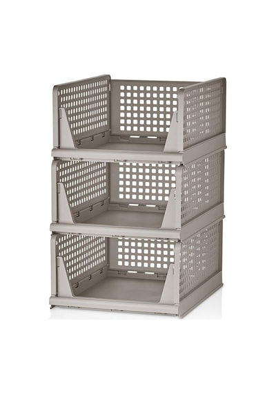 Mithra Life 3 Katlı Kayar Raf Organizer Dolap İçi Kıyafet Aksesuar Düzenleyici Bej 45x35 Cm Mıt1259 Diğer