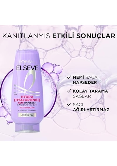 L'oreal Paris Hydra Hyaluronic Nemi Hapseden Saç Bakım Kremi 250ml