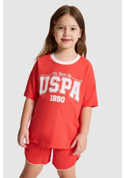 U.S. Polo Assn. U.s. Polo Assn. Kız Çocuk Kırmızı Pijama Takım 50326615-vr030