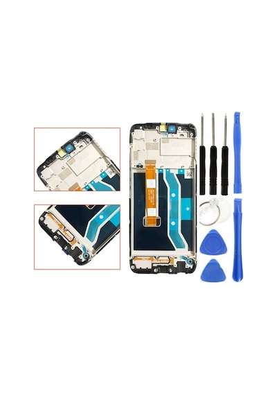 Realme C25s Uyumlu Çıtalı A Kalite Lcd Ekran Dokunmatik + Tamir Seti