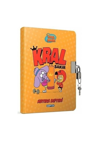 Gıpta Hatıra Defteri Kral Şakir Kilit.ip.dk.sert Kapak 14x20-96 Yp Çok Renkli