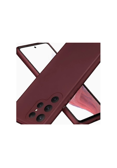 Samsung Galaxy Uyumlu S25 Ultra Kılıf First Silikon - Bordo Evimdeyokyok