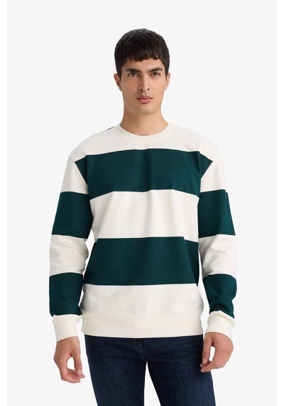 Defacto Sweatshirt F9630ax26spgn465 Yeşil-gn465