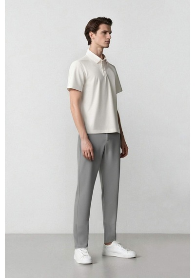 DeFactoFit Slim Fit Dar Kesim Standart Paça Esnek Multifonksiyonel Dokuma Sporcu Pantolon D9247AX25SPGR454