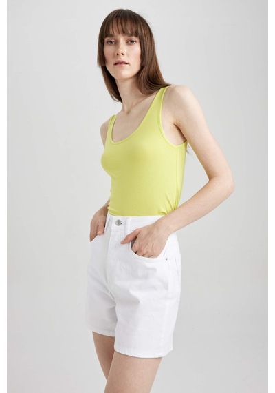 Defacto Slim Fit Bisiklet Yaka Basic Atlet I1059AZ23SMGN324