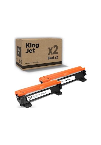 Kingjet Brother Uyumlu  Tn-1040 Standart Kapasiteli 2'li Paket Uyumlu  Toner