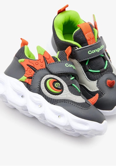Conguitos Erkek Çocuk Işıklı Ayakkabı Cosh248001 Gri