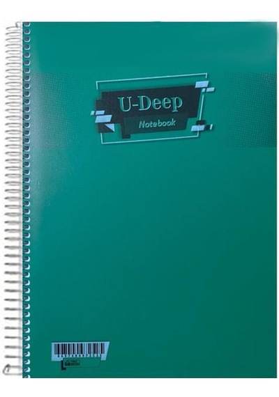 Umut U-Deep A4 Spiralli Defter Pp. Kapak 96 Yp. Kareli