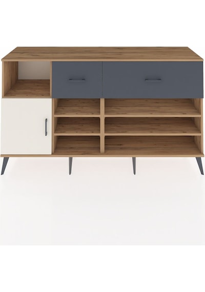 Kronos Konsol 6 Raflı 2 Çekmeceli Tek Kapaklı 176x59x99 Çam-ayta Çam-aytaşı/antrasit Kronos Konsol 6 Raflı 2 Çekmeceli Tek Kapaklı 176x59x99 Çam-ayta Çam-aytaşı/antrasit