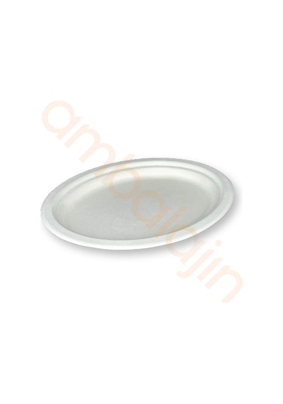 50 Adet Nature Ekolojik Karton Kağıt Tek Kullanımlık Oval Tabak - 20x26 Cm