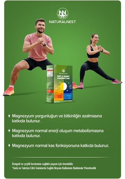 Naturalnest Day & Night Magnesium 30+30 Tablet
