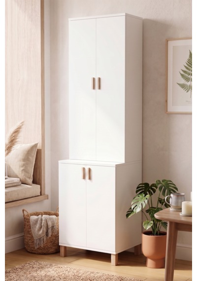 Robin Home Porto Dar Alan Çok Amaçlı Mutfak Kiler Erzak Dolabı 45 Cm Derinlik 4 Kapaklı Beyaz Robin Home Porto Dar Alan Çok Amaçlı Mutfak Kiler Erzak Dolabı 45 Cm Derinlik 4 Kapaklı Beyaz