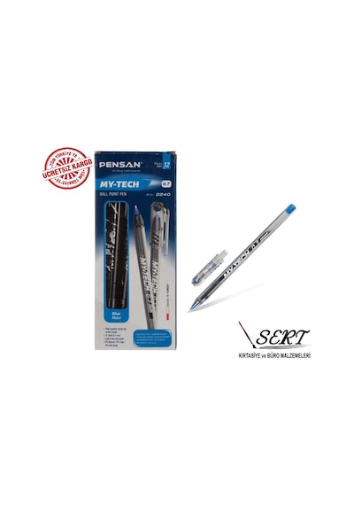 Pensan My-Tech Tükenmez Kalem 0.7 MM 25'li Pk Mavi