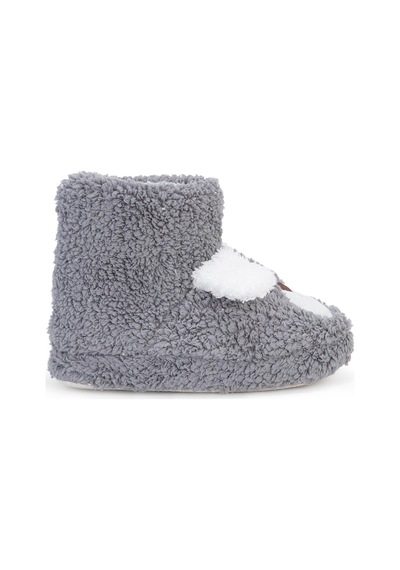 Civil Boys Civil Erkek Çocuk Aycık Figürlü Uzun Panduf Okul Kreş Ve Günlük Kullanım - Gri