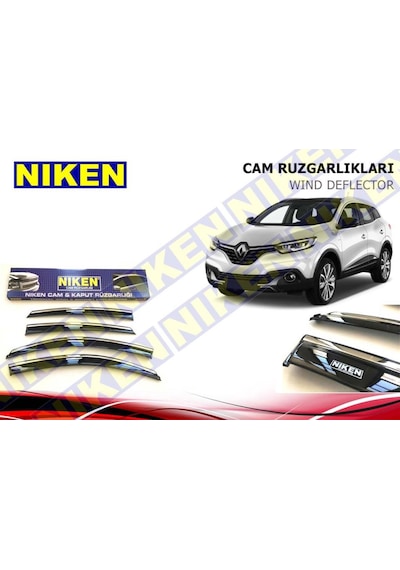Renault Kadjar 2015- Kromlu Cam Rüzgarlığı Niken