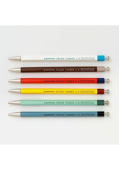 Penco Prime Timber 2.0 Mm Pencil & Sharpener Set Mekanik Uçlu Kalem Ve Kalemtraş Seti Kahverengi