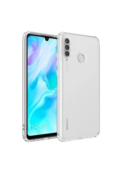 Huawei P30 Lite İle Uyumlu Kılıf Şeffaf Kamera Korumalı Esnek Silikon Telefon Kılıfı Kapak