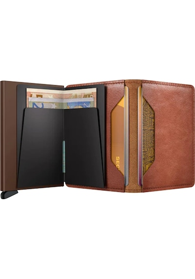 Secrid Slimwallet Vintage Kartlık Cüzdan Cognac Brown Çok Renkli