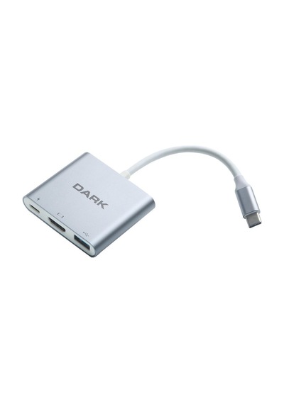 Dark Dk-ac-u31x32 3in1 Usb3.1 Type C Erkek-usb3.0-hdmı 4k Uhd -usb3.1 Type C Şarj