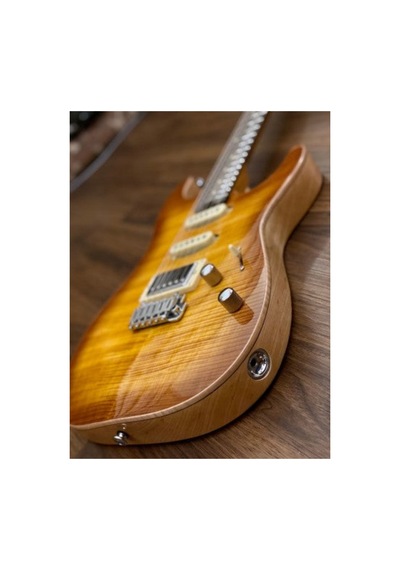 Soloking Ms-1 Custom 22 Hss Fm Flat Top İn Honeyburst W/gigbag