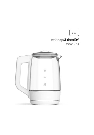 Akıllı Su Isıtıcısı, Paslanmaz Çelik, 1.7 Lt Açık Gri