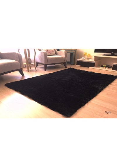 Tappeto Tavşan Tüyü Kaymaz Taban Post Peluş Halı