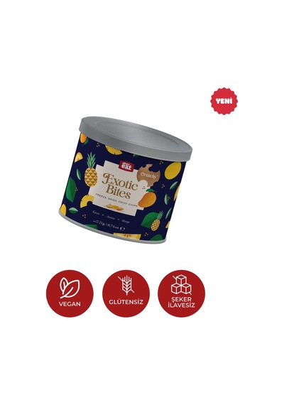 Evereat Exoticbites Dondurularak Kurutulmuş Kavun, Ananas, Mango Karışımı - Freeze Dry Meyve Atıştırmalığı Diğer