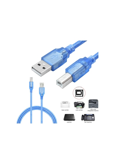 5 Metre Usb Yazıcı Kablosu Usb 2.0 Printer Kablosu