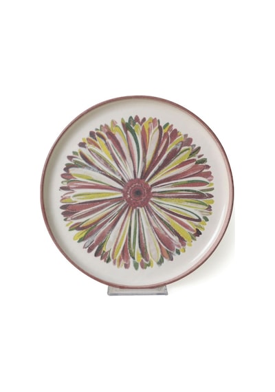 Keramika Serene Flower Nordıc Pasta Tabağı 22 Cm 4 Adet 22983 Çok Renkli