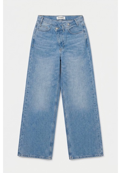 Itsbasic Kadın Kot Rengi 2s6-3 Palazzo Baggy Fit Kemer Detaylı Tasarım Denim Jean Mavi Itsbasic Kadın Kot Rengi 2s6-3 Palazzo Baggy Fit Kemer Detaylı Tasarım Denim Jean Mavi