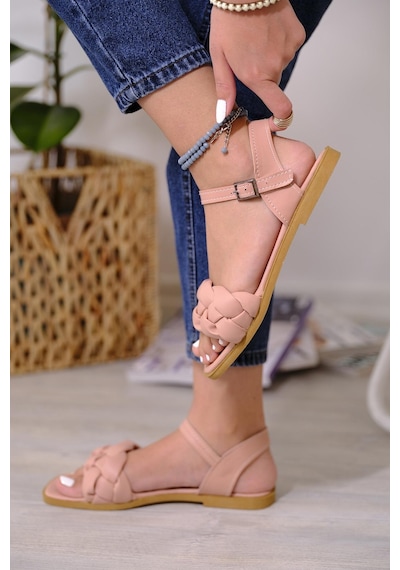 Antonia Örgü Model Kadın Sandalet 001