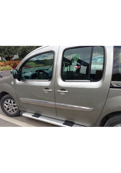 Ebal Otomotiv Renault Kangoo Krom Cam Çıtası 4 prç. 2008 Üzeri P. Çelik