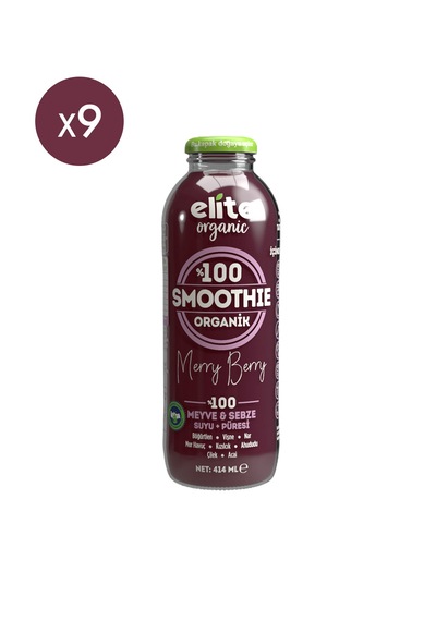 9'lu Organik Smoothie Merry Berry 414 Ml