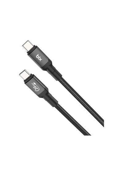 Bix BX07CC 100W 20 GBPS  Şarj Data Ve Görüntü Kablosu Siyah