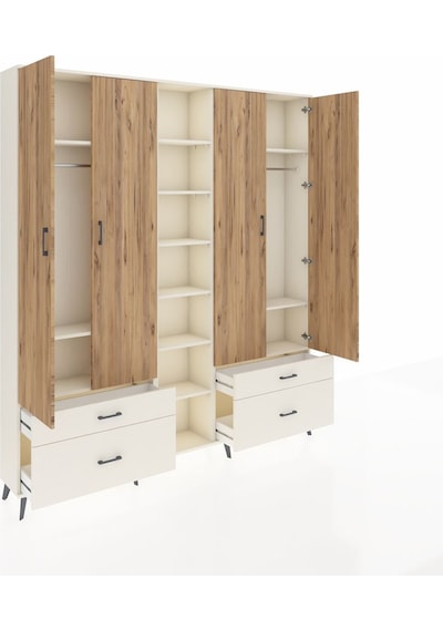 Arges Dolap 12 Raflı 4 Çekmeceli 2 Askılı 220x30x243 Aytaşı-çam/aytaşı Atlas Çam/aytası Arges Dolap 12 Raflı 4 Çekmeceli 2 Askılı 220x30x243 Aytaşı-çam/aytaşı Atlas Çam/aytası