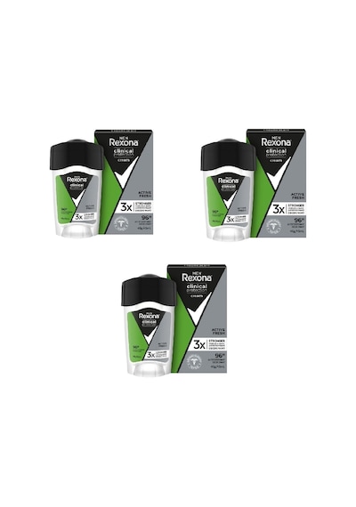 Rexona Men Deodorant Clinical Protection Active Fresh Stick 45 Ml 3 Adet